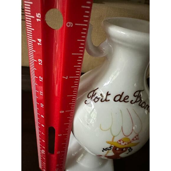 Fort de France hirondelle urn porcelain vase vintage unique 6” - Picture 12 of 13